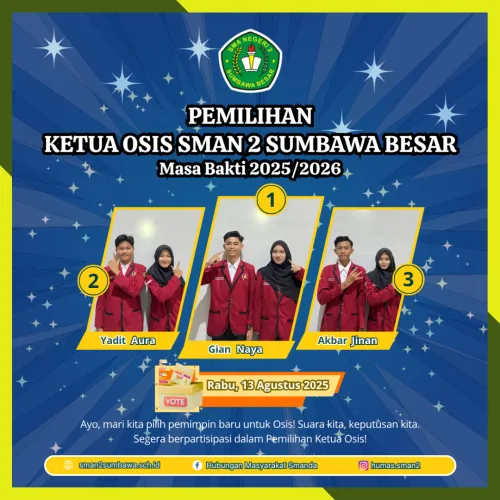 Pemilihan Ketua OSIS SMAN 2 Sumbawa Besar 2025/2026